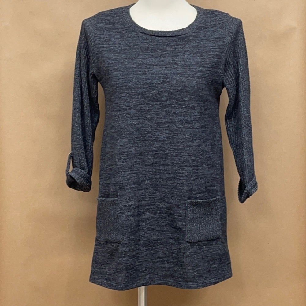Gray Tunic Sweater - Small
